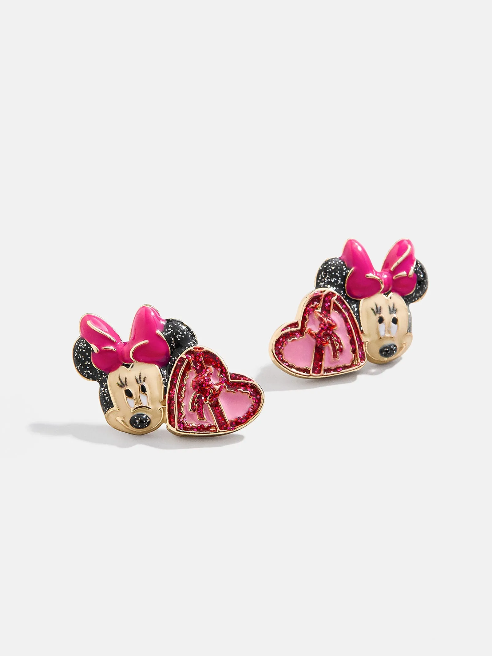 Disney Minnie Mouse Valentine's Day Earrings - Pink sold by BaubleBar
