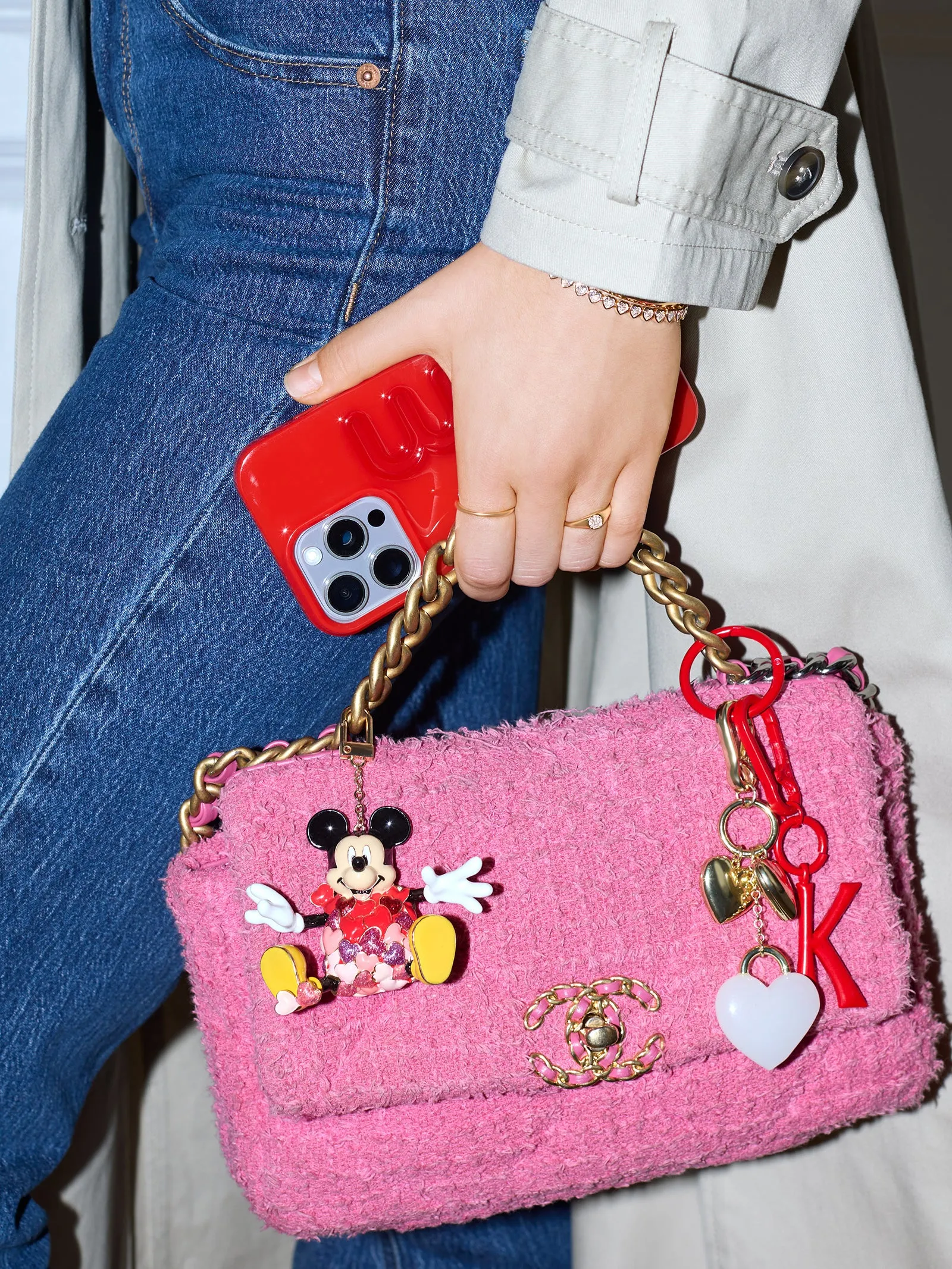 Disney Valentine's Day Bag Charm - Mickey Mouse sold by BaubleBar product image thumbnail 2