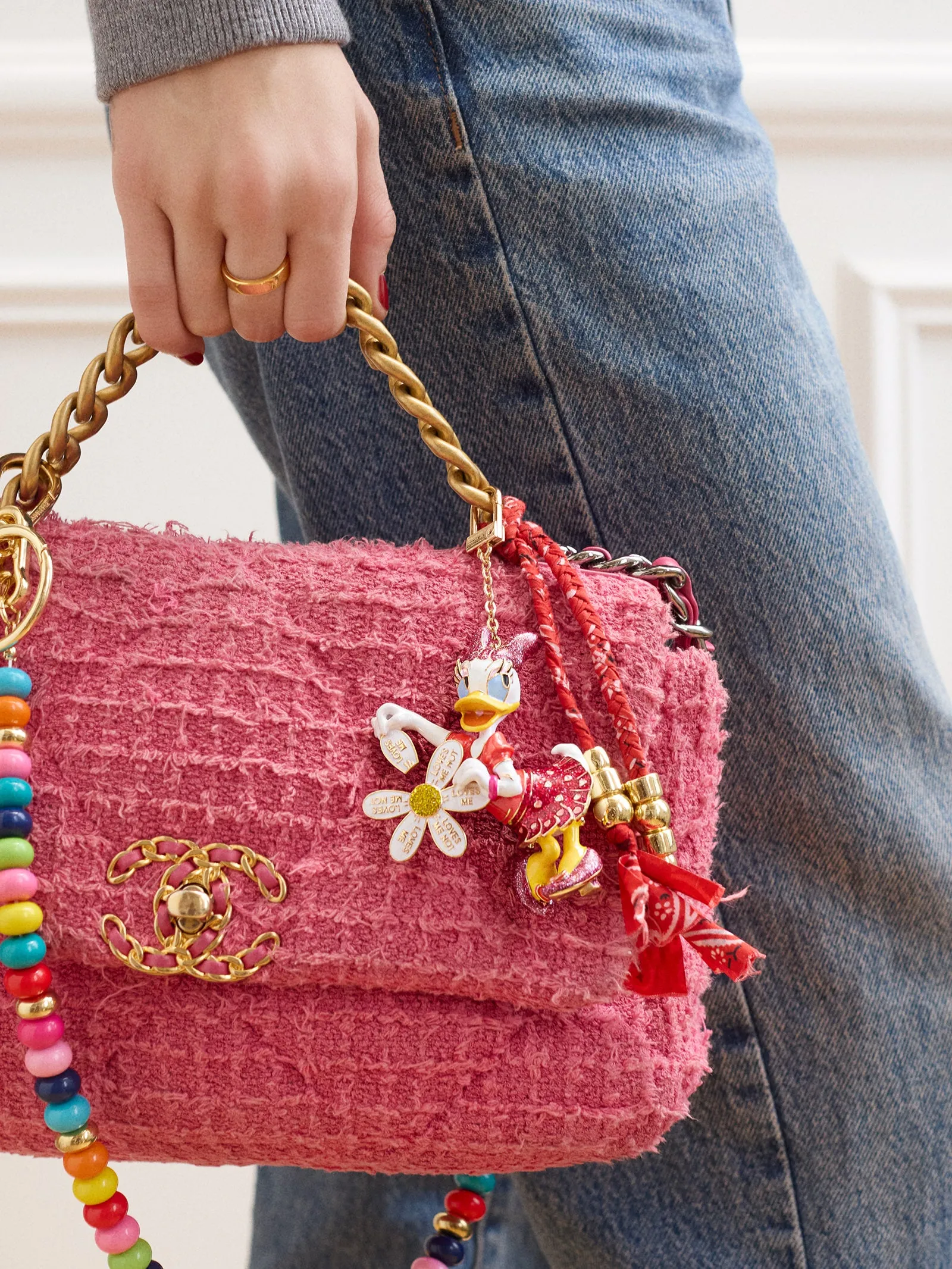 Disney Valentine's Day Bag Charm - Daisy Duck sold by BaubleBar product image thumbnail 2