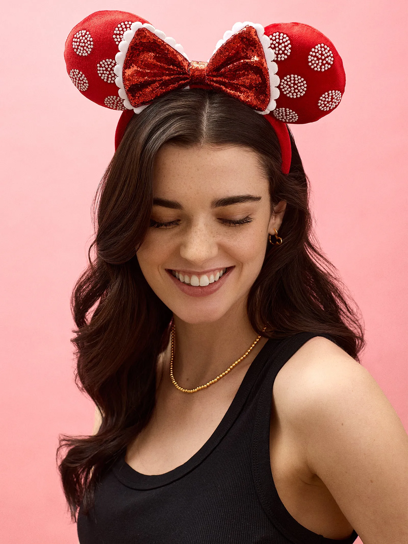 Disney Minnie Mouse Pearl Polka Dot Ears Headband - Minnie Mouse Pearl Polka Dot Ears sold by BaubleBar product image thumbnail 2
