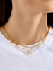 Disney Mickey Mouse Acrylic Custom Nameplate Necklace - Blonde Marble sold by BaubleBar