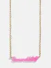 Disney Mickey Mouse Acrylic Custom Nameplate Necklace - Translucent Magenta sold by BaubleBar