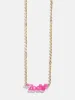 Disney Mickey Mouse Acrylic Custom Nameplate Necklace - Translucent Magenta sold by BaubleBar