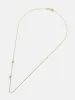 Maya Brenner Monogram Necklace with Diamond - Gold sold by BaubleBar