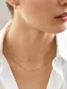 Maya Brenner Monogram Necklace with Diamond - Gold sold by BaubleBar
