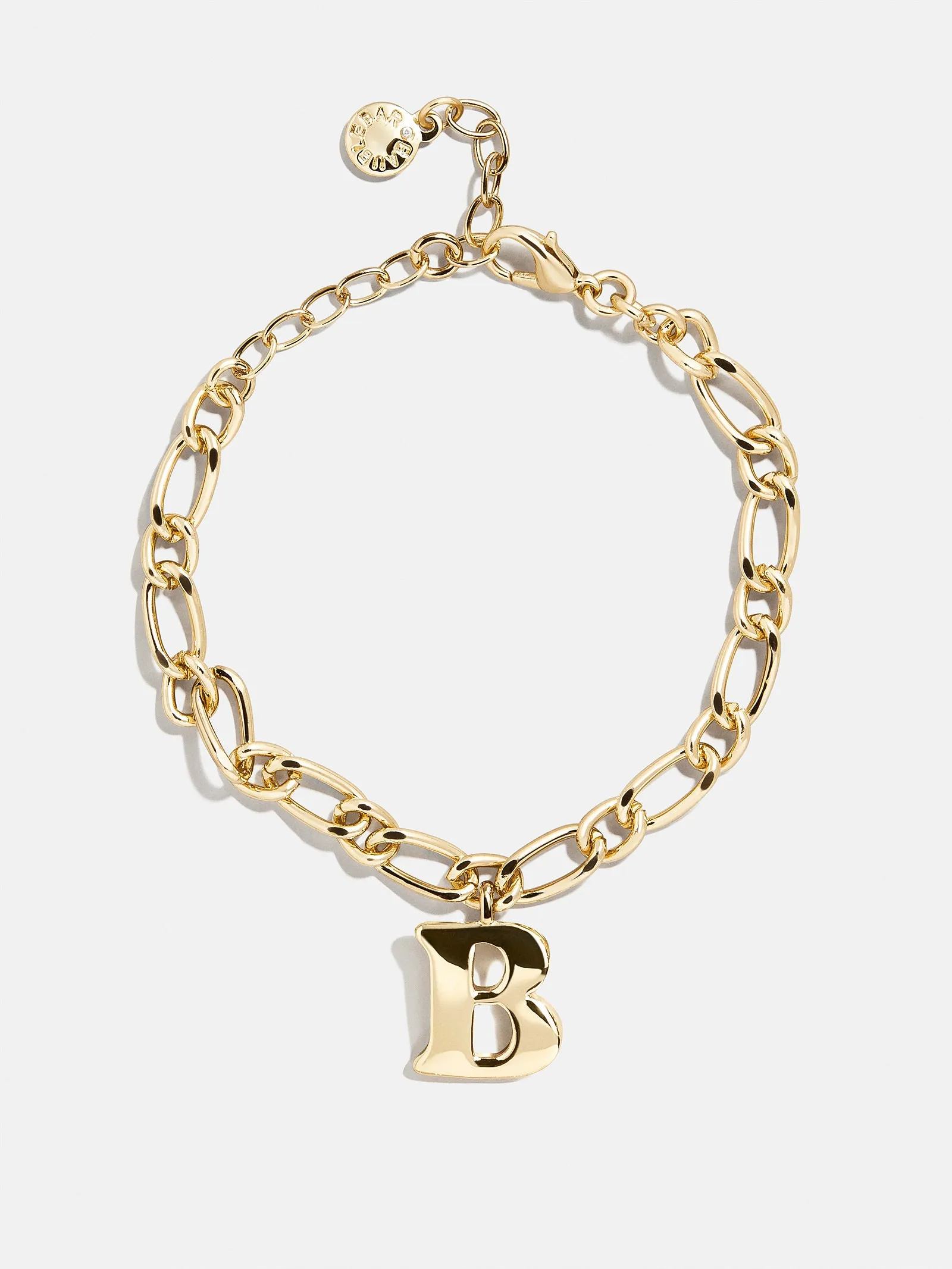 Chunky Charm Initial Bracelet - Gold sold by BaubleBar product image thumbnail 5