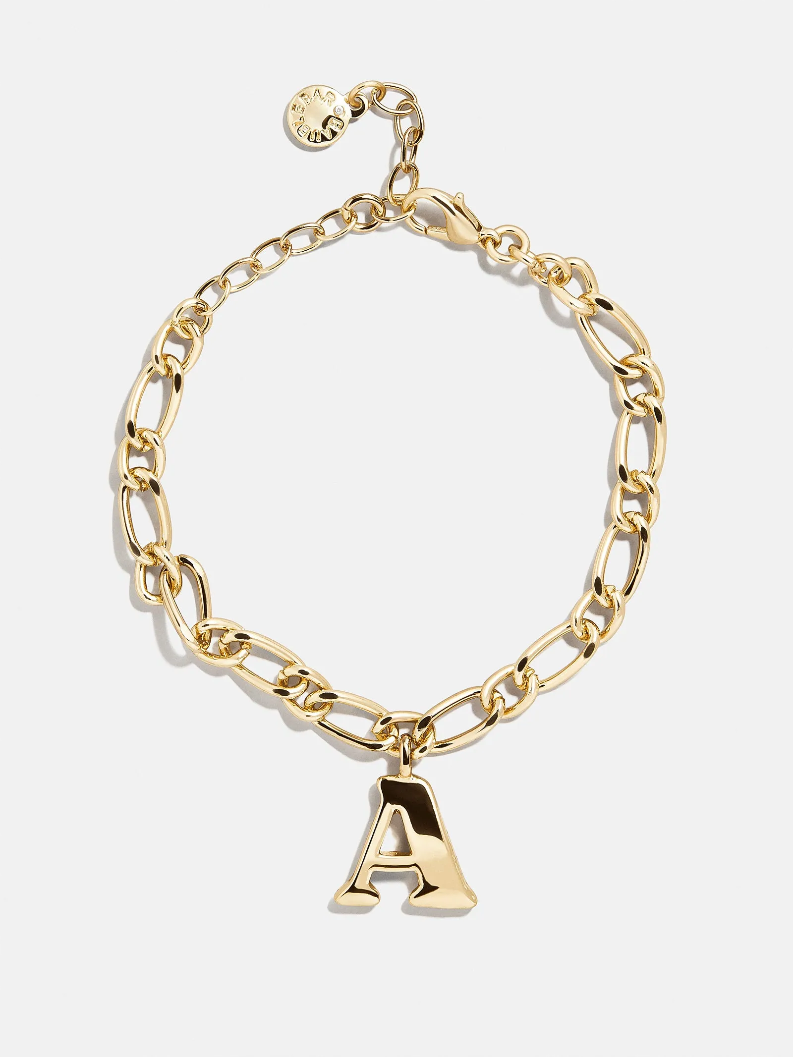 Chunky Charm Initial Bracelet - Gold sold by BaubleBar product image thumbnail 3