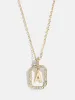 Alicia Initial Necklace - Gold/Pavé sold by BaubleBar