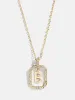 Alicia Initial Necklace - Gold/Pavé sold by BaubleBar