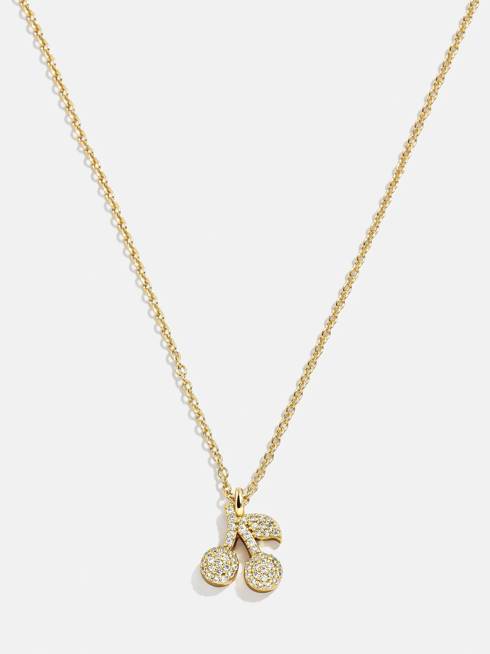 18K Gold Motif Necklace - Cherry sold by BaubleBar