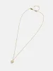 18K Gold Motif Necklace - Smiley Face sold by BaubleBar