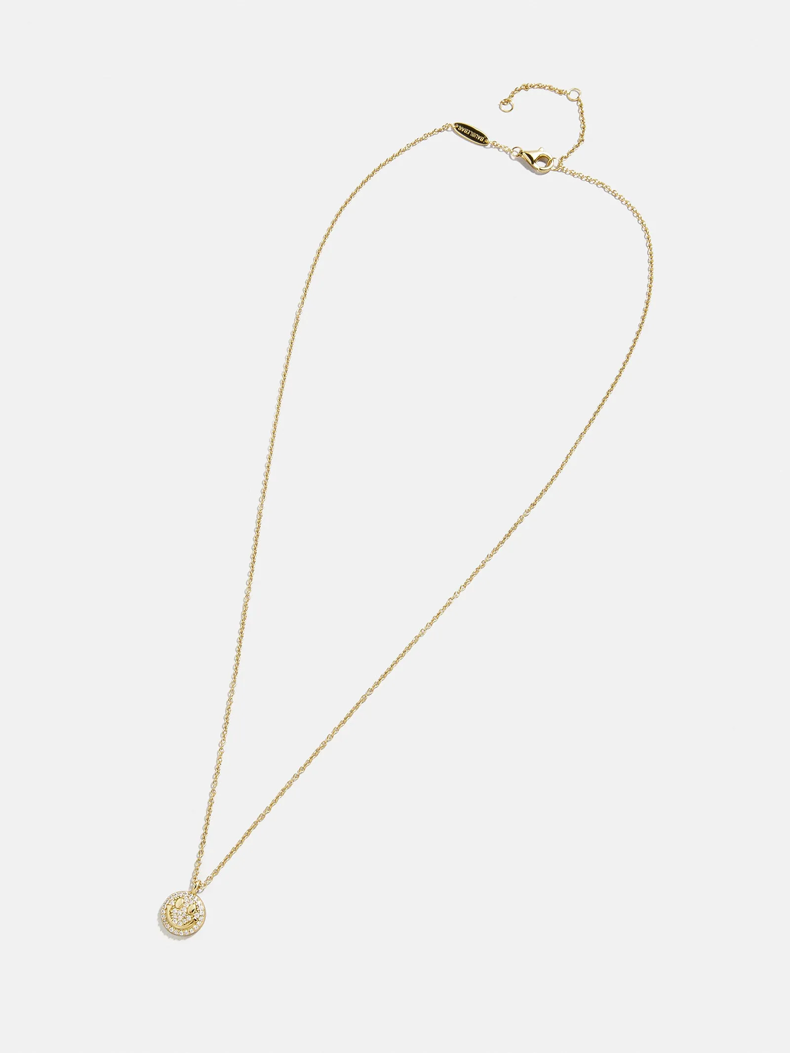 18K Gold Motif Necklace - Smiley Face sold by BaubleBar product image thumbnail 3