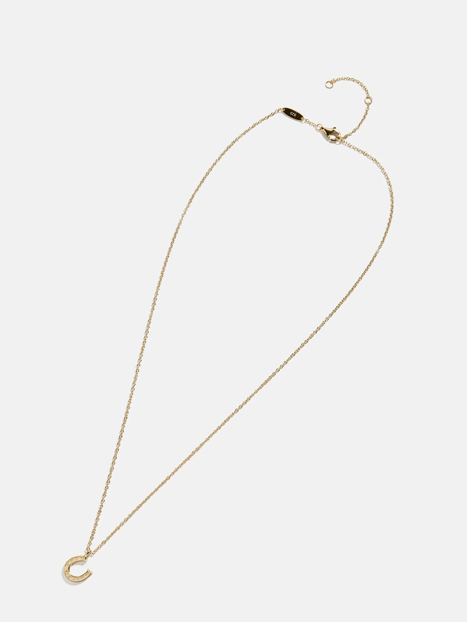 18K Gold Motif Necklace - Horseshoe sold by BaubleBar product image thumbnail 3