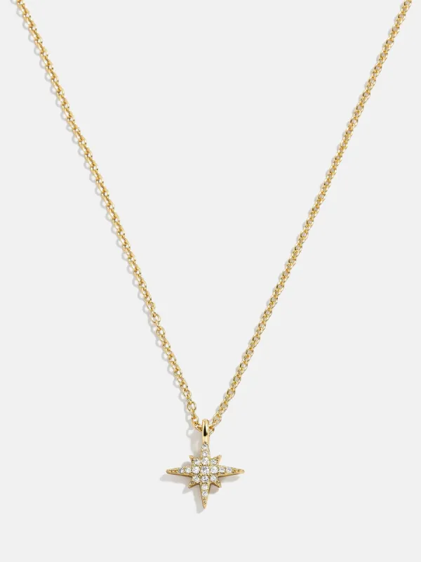 18K Gold Motif Necklace - North Star sold by BaubleBar
