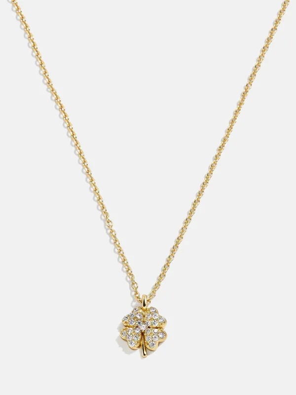 18K Gold Motif Necklace - Clover sold by BaubleBar