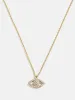 18K Gold Motif Necklace - Evil Eye sold by BaubleBar