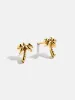 18K Gold Just For Fun Earrings - Palm Tree sold by BaubleBar