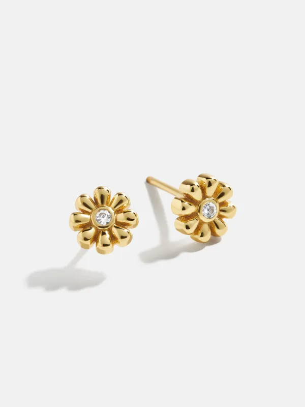 18K Gold Just For Fun Earrings - Flower sold by BaubleBar