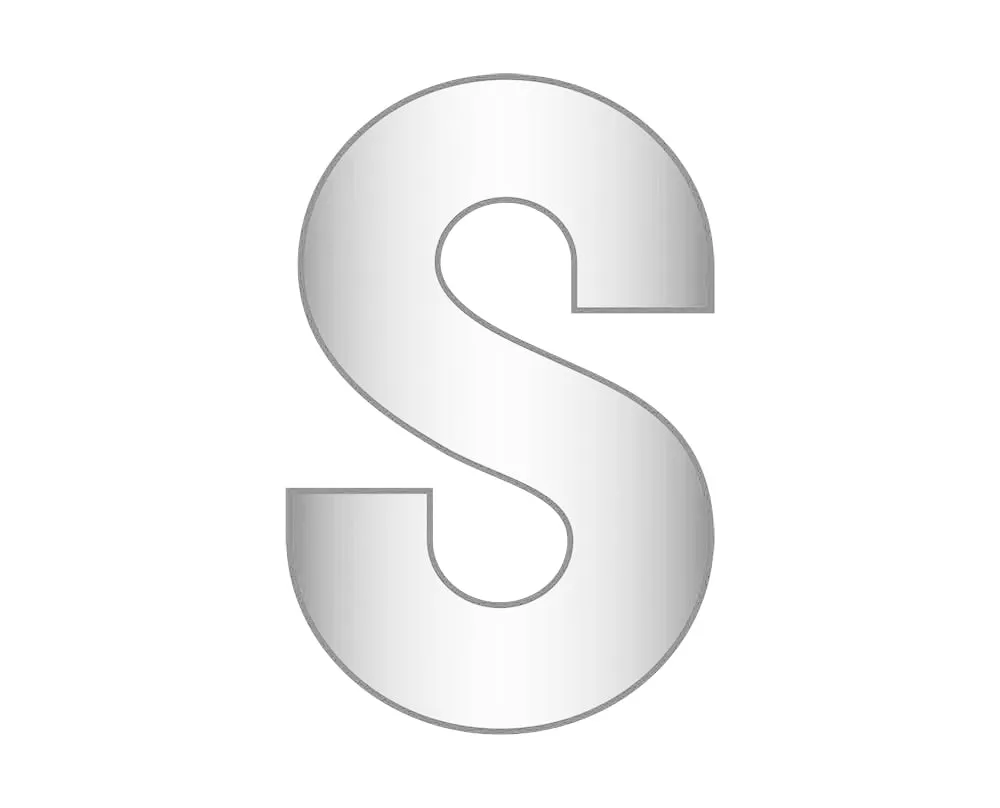 S - Silver sold by BaubleBar