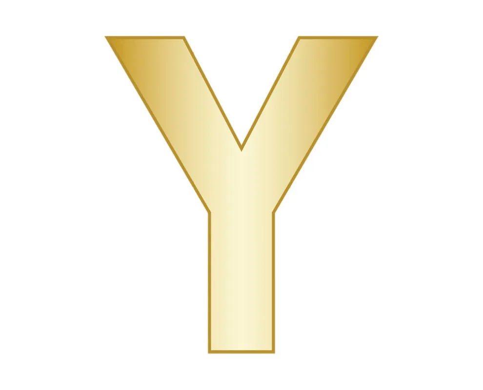 Y - Gold sold by BaubleBar