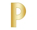 P - Gold sold by BaubleBar