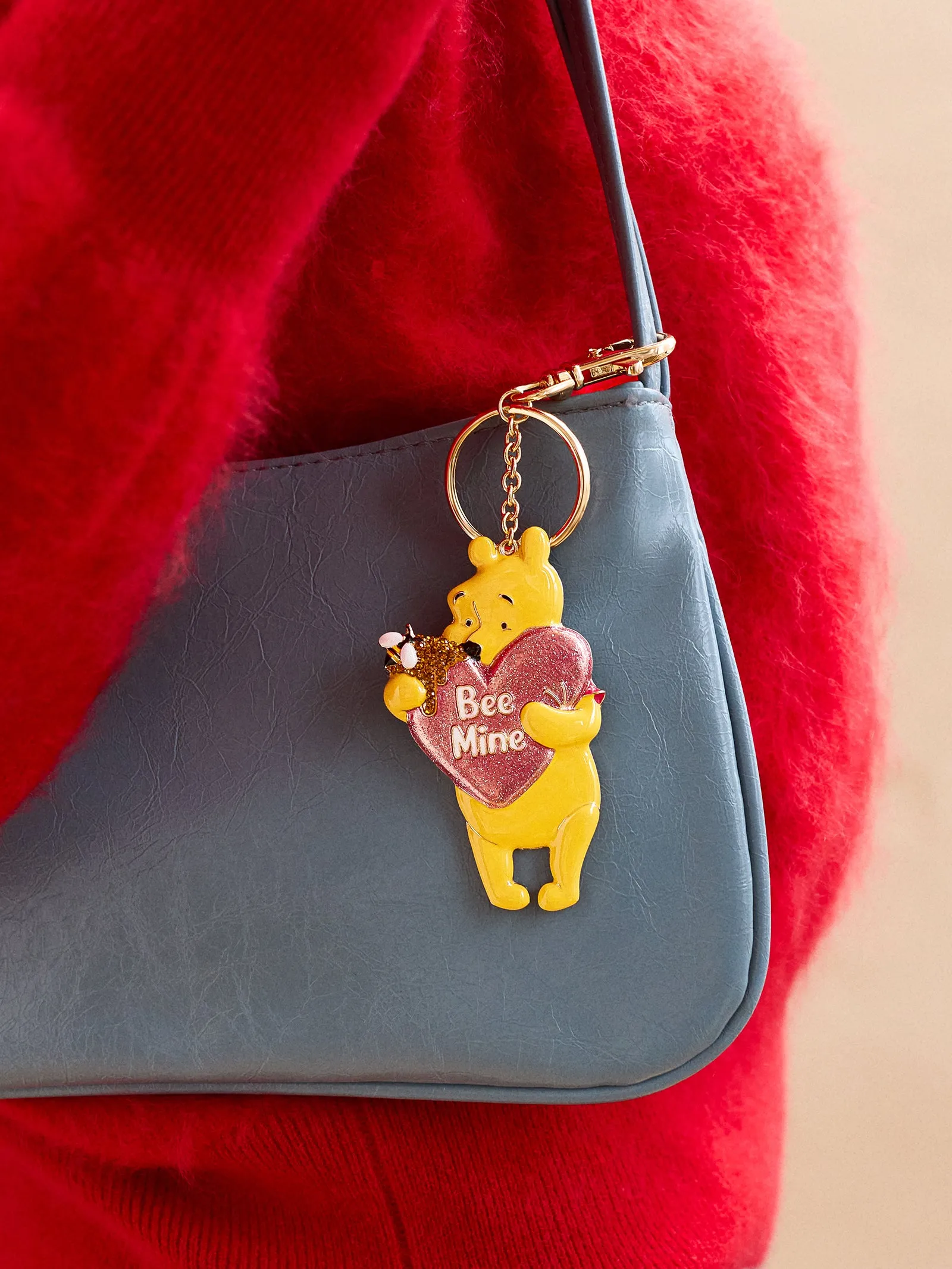 Disney Winnie The Pooh Be Mine 2D Bag Charm - Pooh Bag Charm sold by BaubleBar product image thumbnail 2