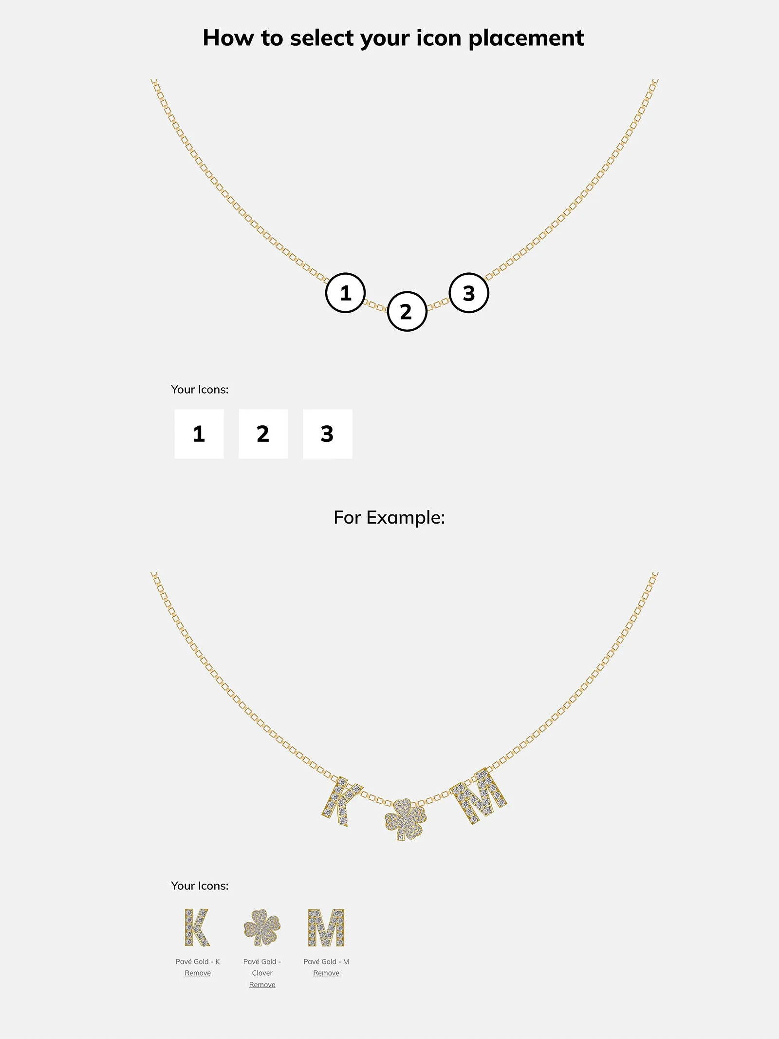 Sterling Silver Custom Icon Necklace - Sterling Silver. Pavé Cubic Zirconia Stones sold by BaubleBar product image thumbnail 5