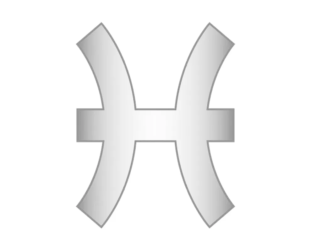 Pisces Zodiac Icon - Silver sold by BaubleBar