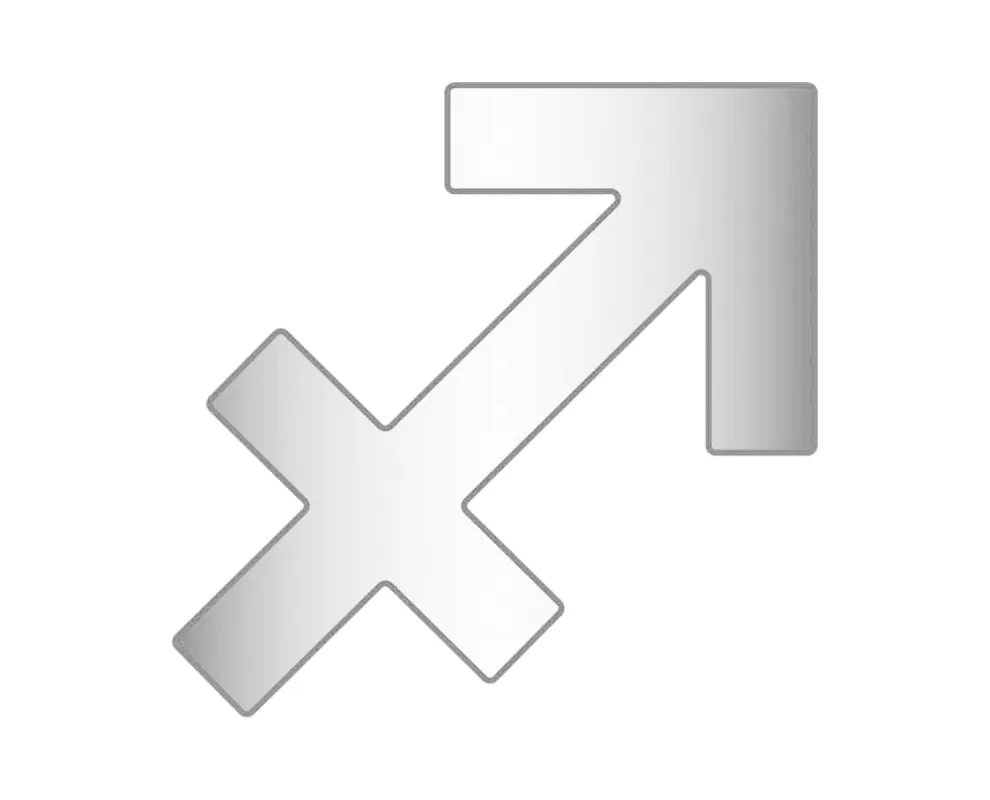 Sagittarius Zodiac Icon - Silver sold by BaubleBar