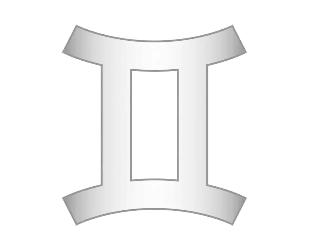 Gemini Zodiac Icon - Silver sold by BaubleBar