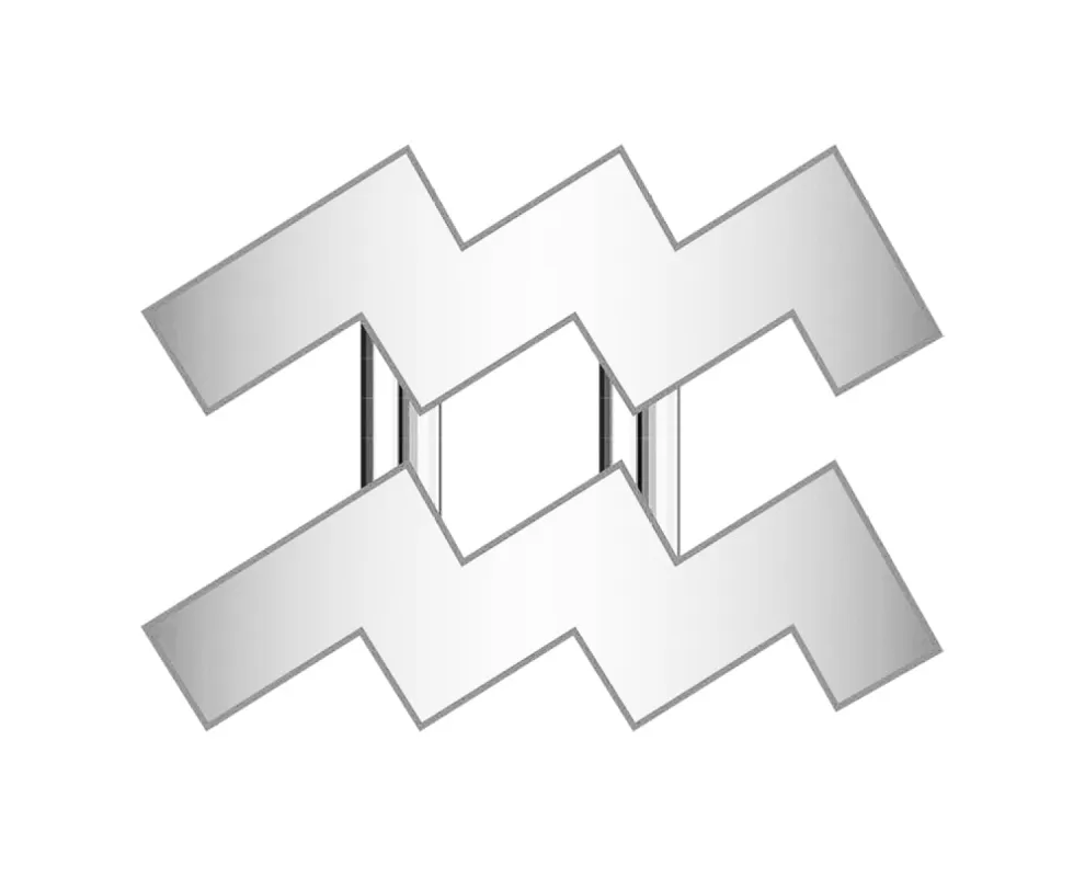 Aquarius Zodiac Icon - Silver sold by BaubleBar