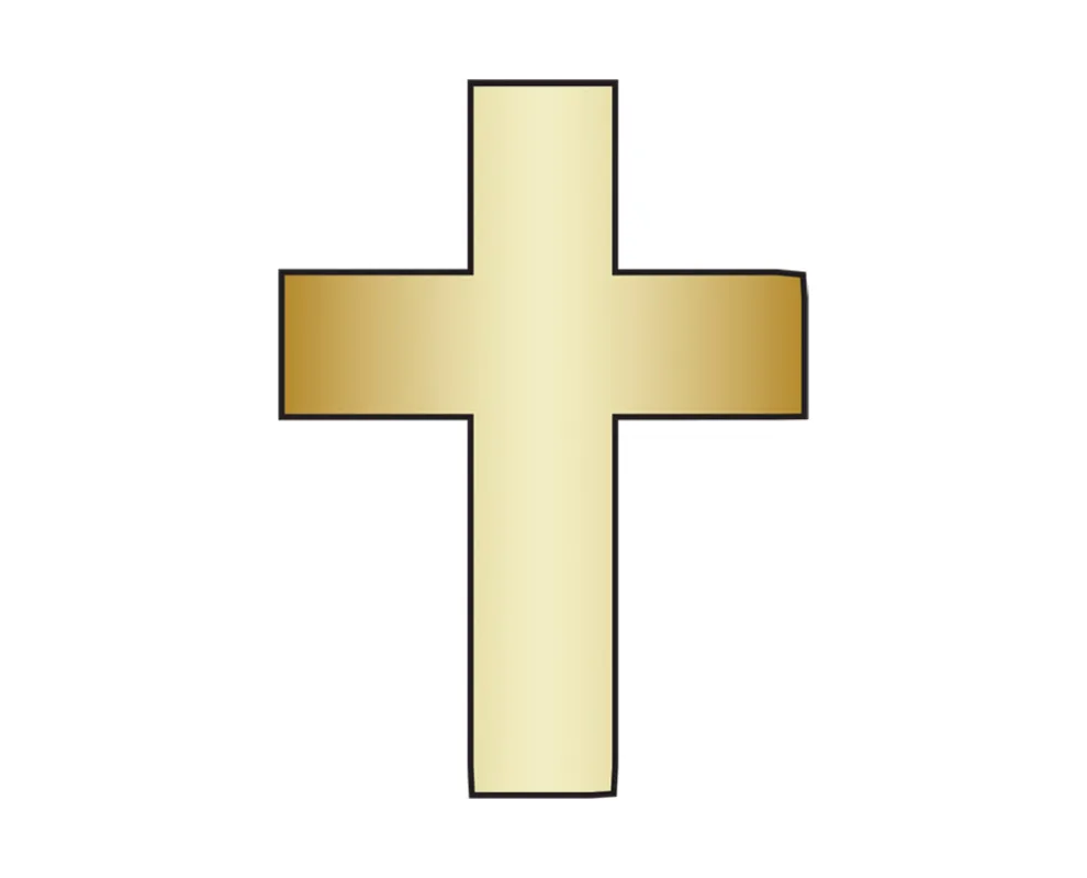 Cross Icon - Gold sold by BaubleBar
