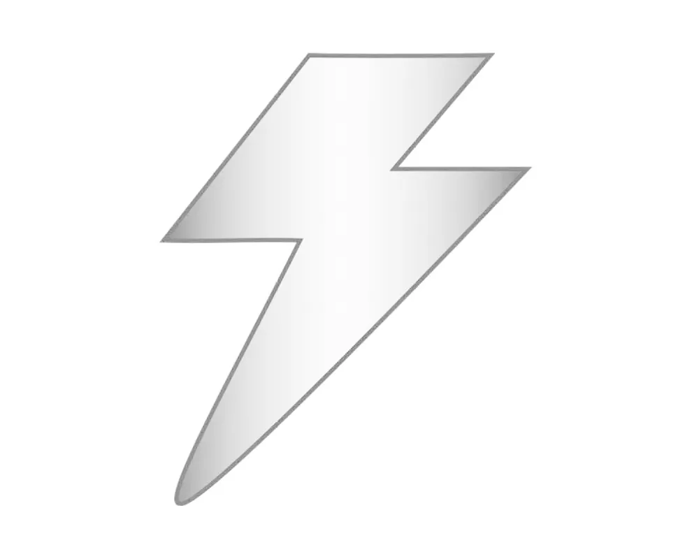 Lightning Bolt Icon - Silver sold by BaubleBar