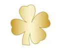 Clover Icon - Gold sold by BaubleBar