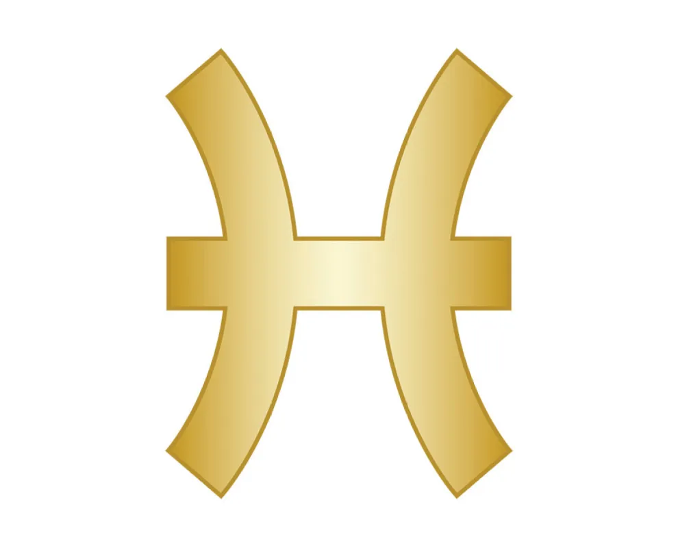 Pisces Zodiac Icon - Gold sold by BaubleBar