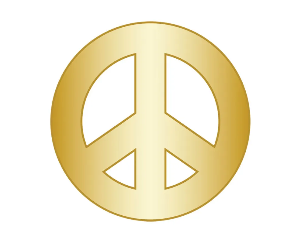 Peace Icon - Gold sold by BaubleBar