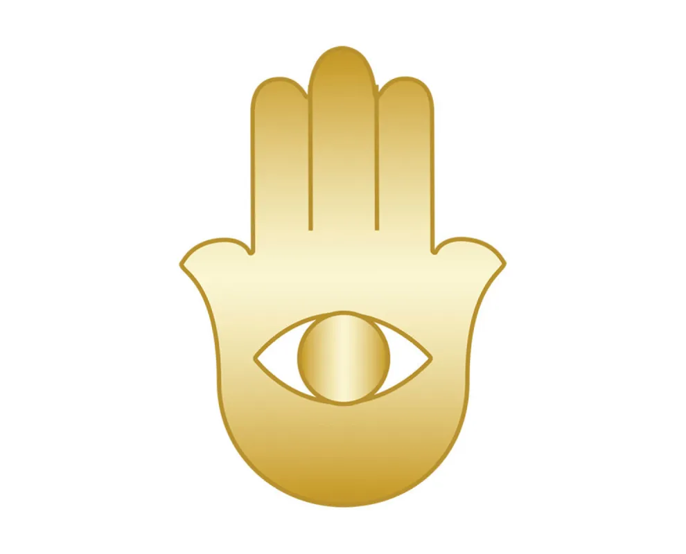 Hamsa Icon - Gold sold by BaubleBar