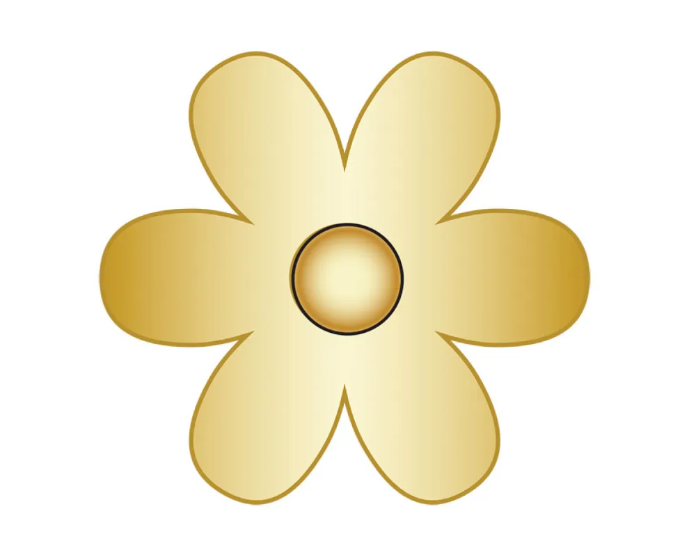 Flower Icon - Gold sold by BaubleBar