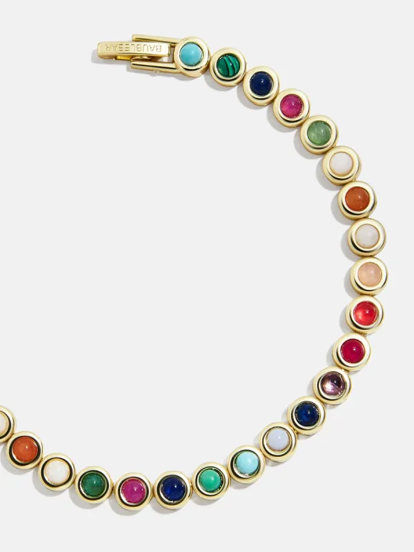 Nina Semi-Precious Bracelet - Gold/Multi made by BaubleBar