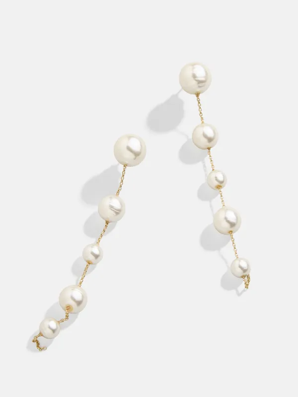 Blair Pearl Earrings - Gold/Pearl sold by BaubleBar