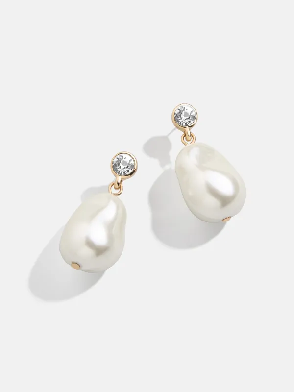 Elizabeth Earrings - White sold by BaubleBar