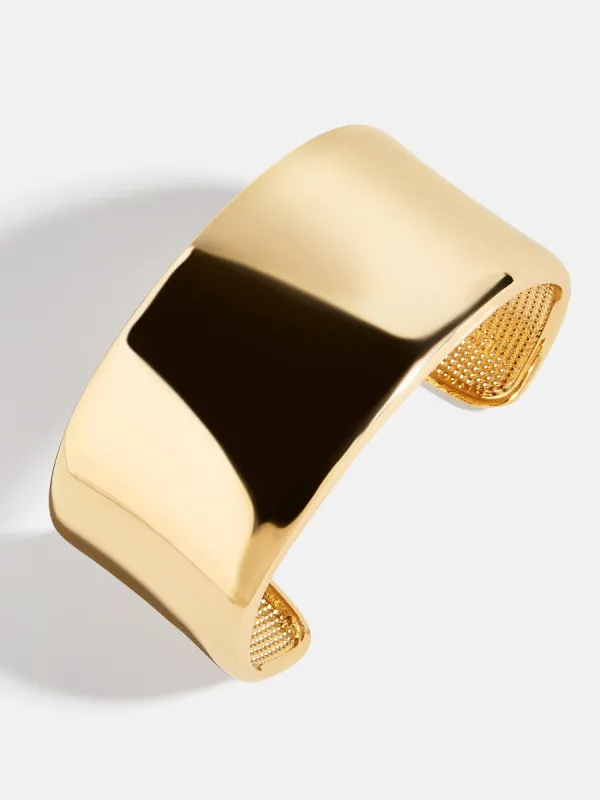 Cleo Classic Thick Cuff - Gold sold by BaubleBar