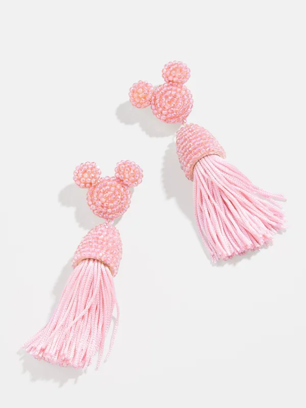 Disney Mickey Mouse Tassel Earrings - Light Pink sold by BaubleBar