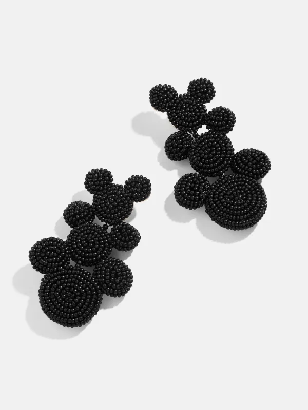 Disney Mickey Mouse Beaded Statement Earrings - Black sold by BaubleBar