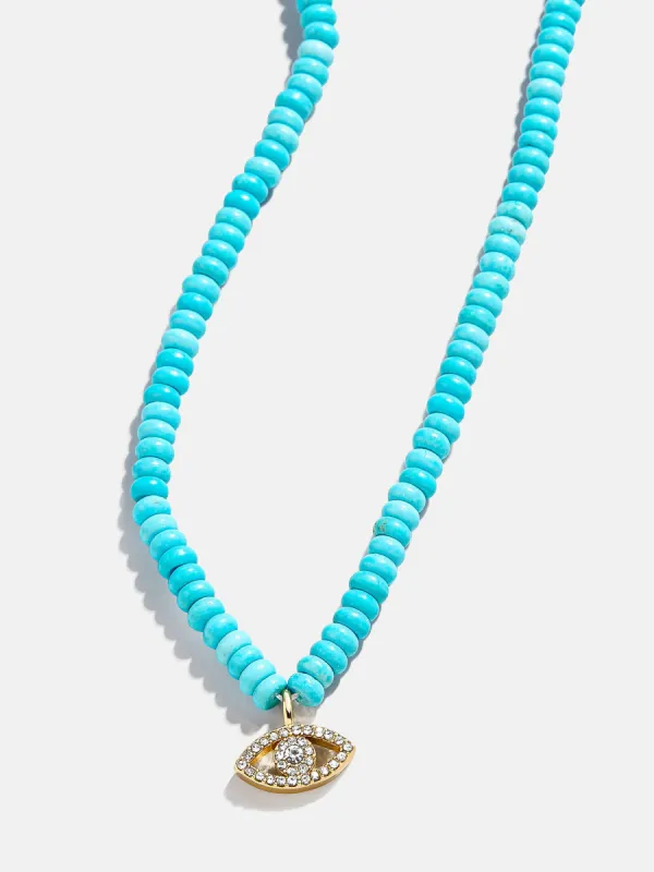 High Energy Semi-Precious Necklace - Evil Eye sold by BaubleBar