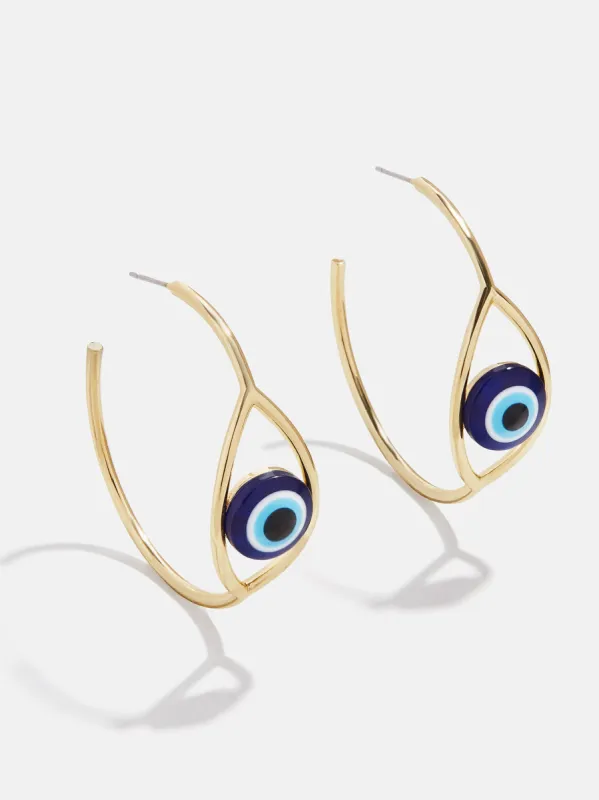 Evil Eye Hoop Earrings - Evil Eye Hoops sold by BaubleBar
