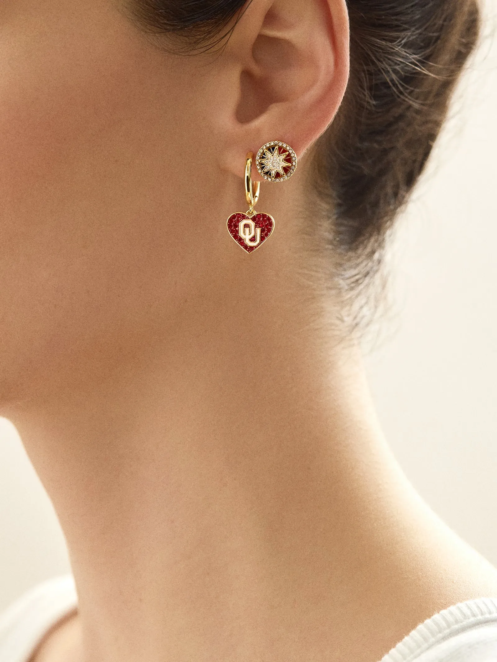 University of Oklahoma Earring Set - University of Oklahoma sold by BaubleBar product image thumbnail 2