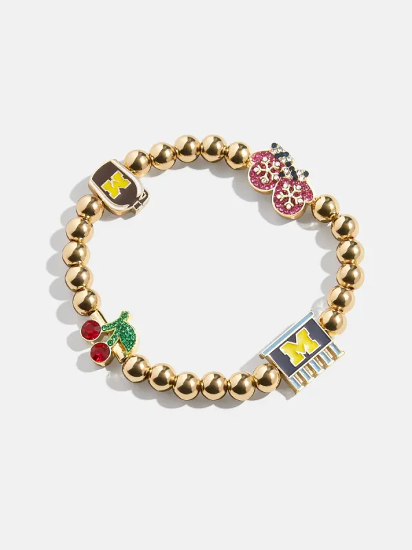 University of Michigan Wolverines Pisa Bracelet - University of Michigan sold by BaubleBar