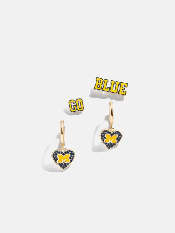 University of Michigan Earring Set - University of Michigan sold by BaubleBar