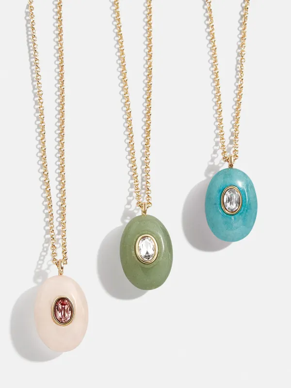 Aura Semi-Precious Pendant Necklace - Green sold by BaubleBar
